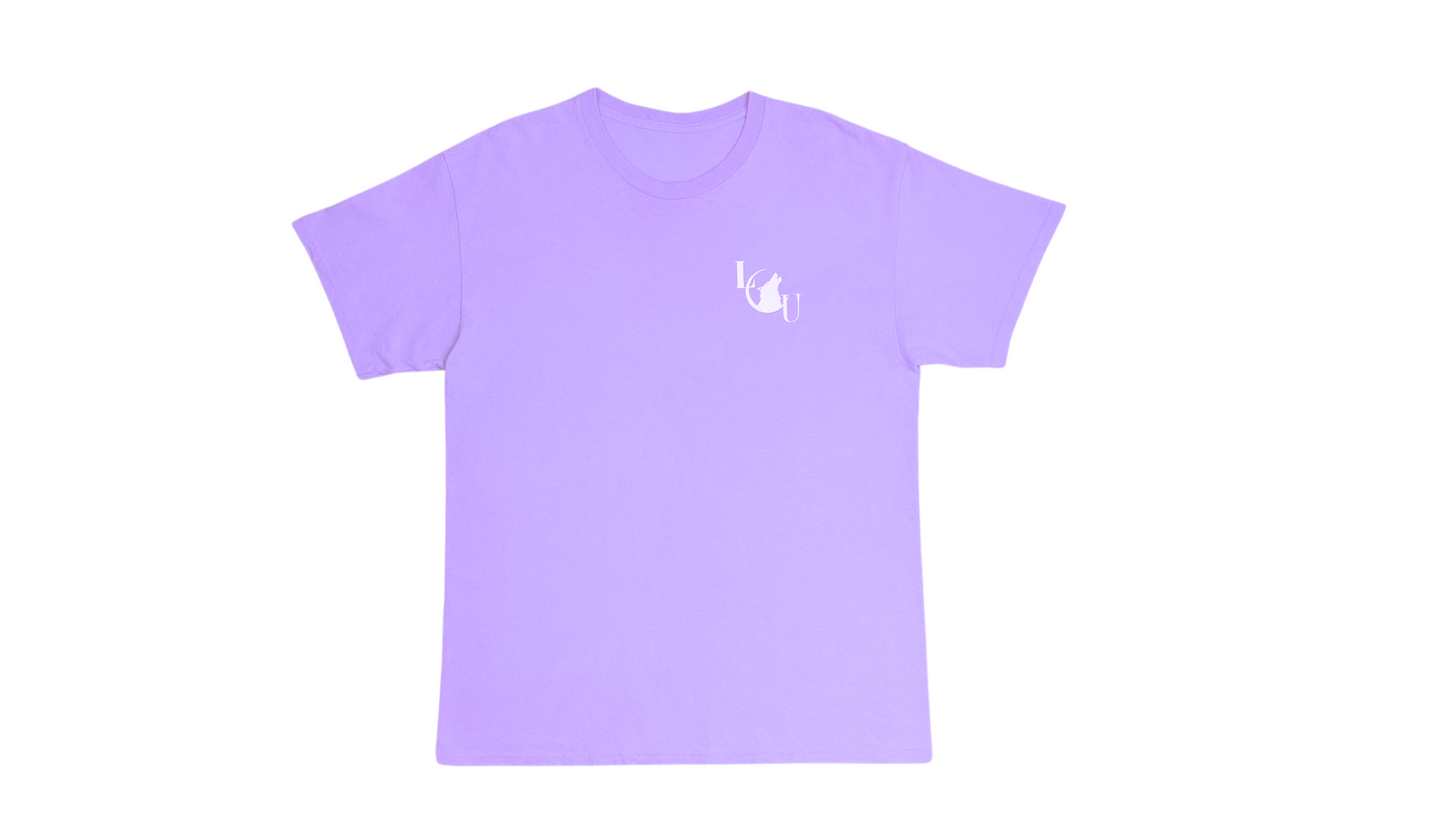 Lavendar "Only Good Lies Before Me" Oversized T-Shirt